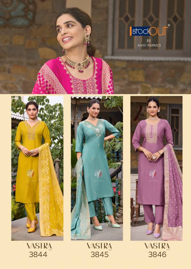 Vastra Vol 3 By Anju Roman Silk Designer Readymade Suits Wholesale Shop In Surat
